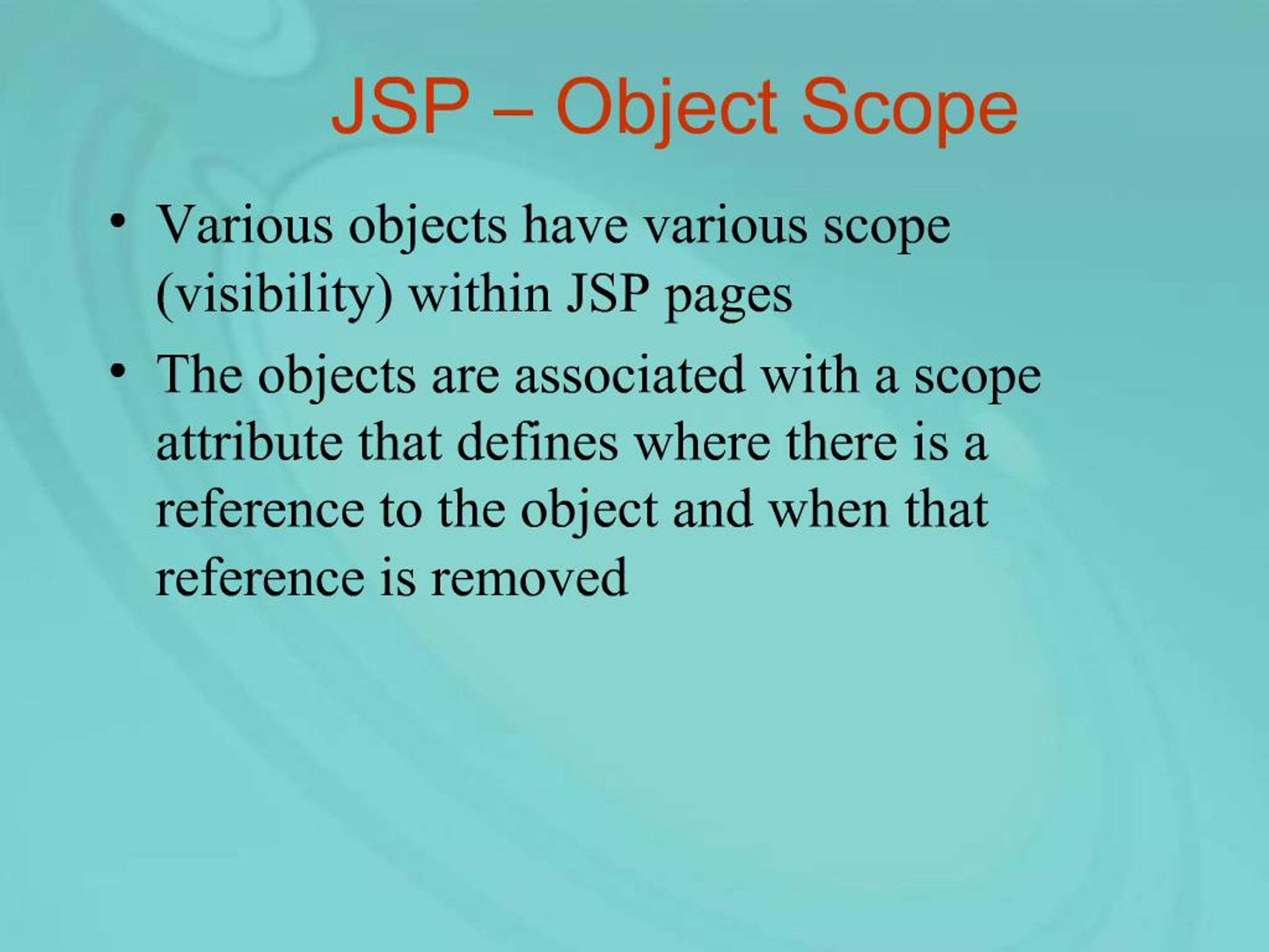 PPT - JSP Object Scope PowerPoint Presentation, free download - ID:406351