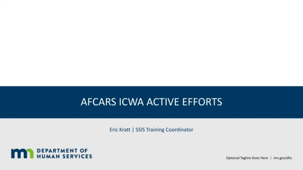 AFCARS ICWA ACTIVE EFFORTS