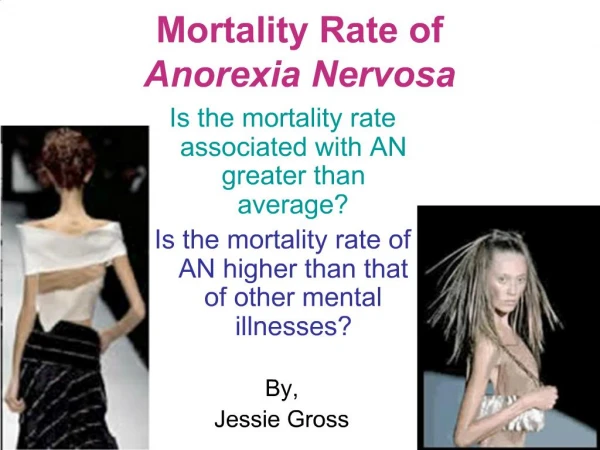 Mortality Rate of Anorexia Nervosa