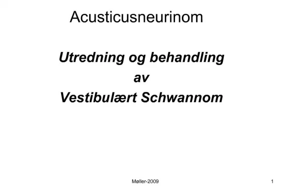 Acusticusneurinom