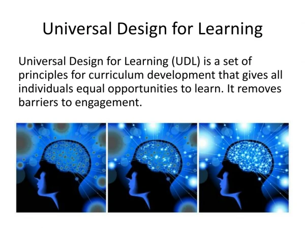 Universal Design for Learning