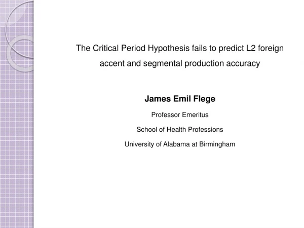 The Critical Period Hypothesis (CPH) fails to predict L2