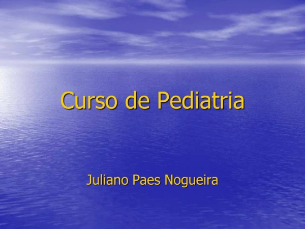 Curso de Pediatria