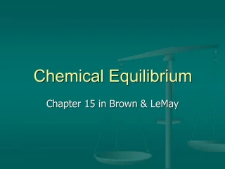 Chemical Equilibrium - slide 1