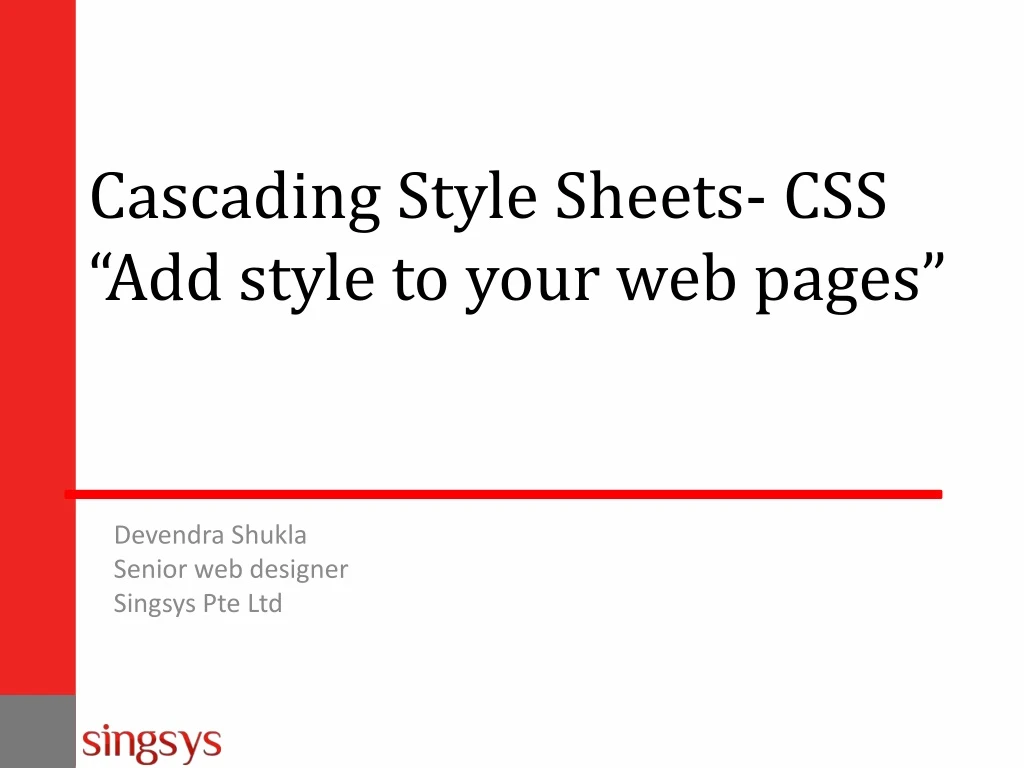 cascading style sheets css add style to your web pages