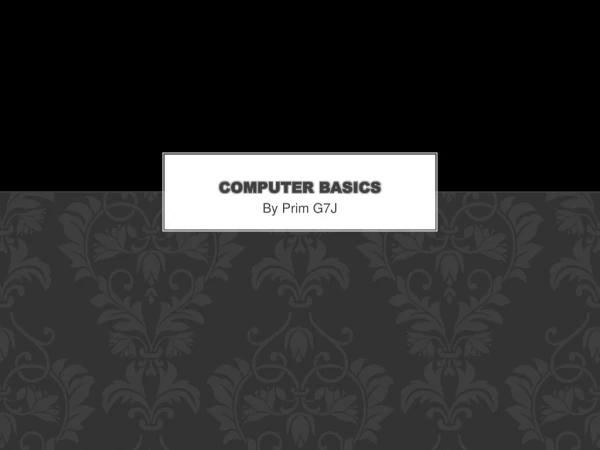 Computer basics