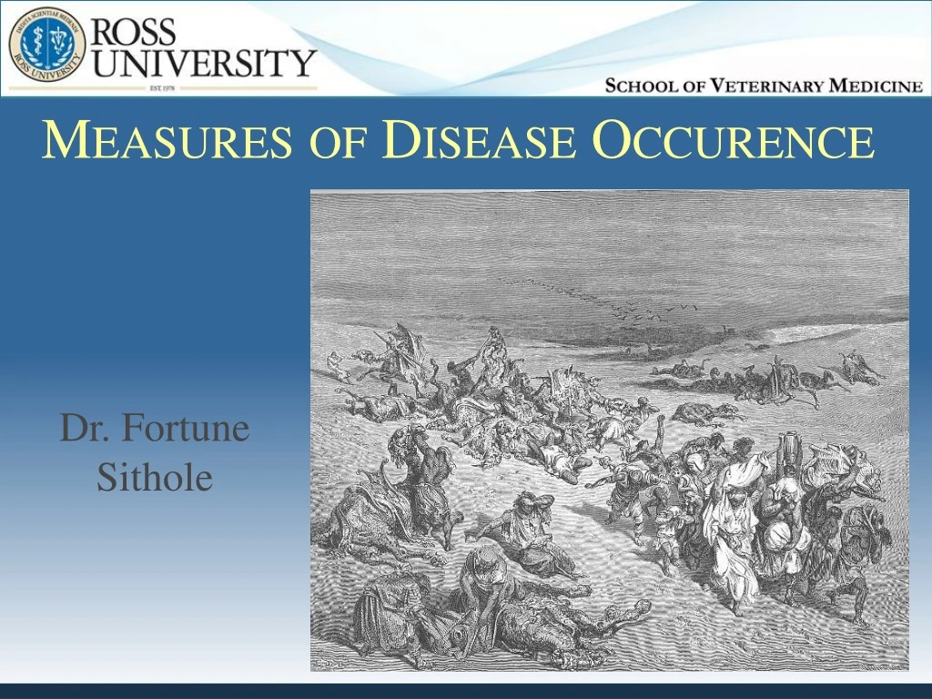 measures of disease occurence