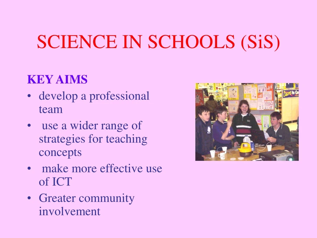 science in schools sis