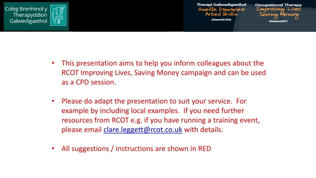 this presentation aims to help you inform