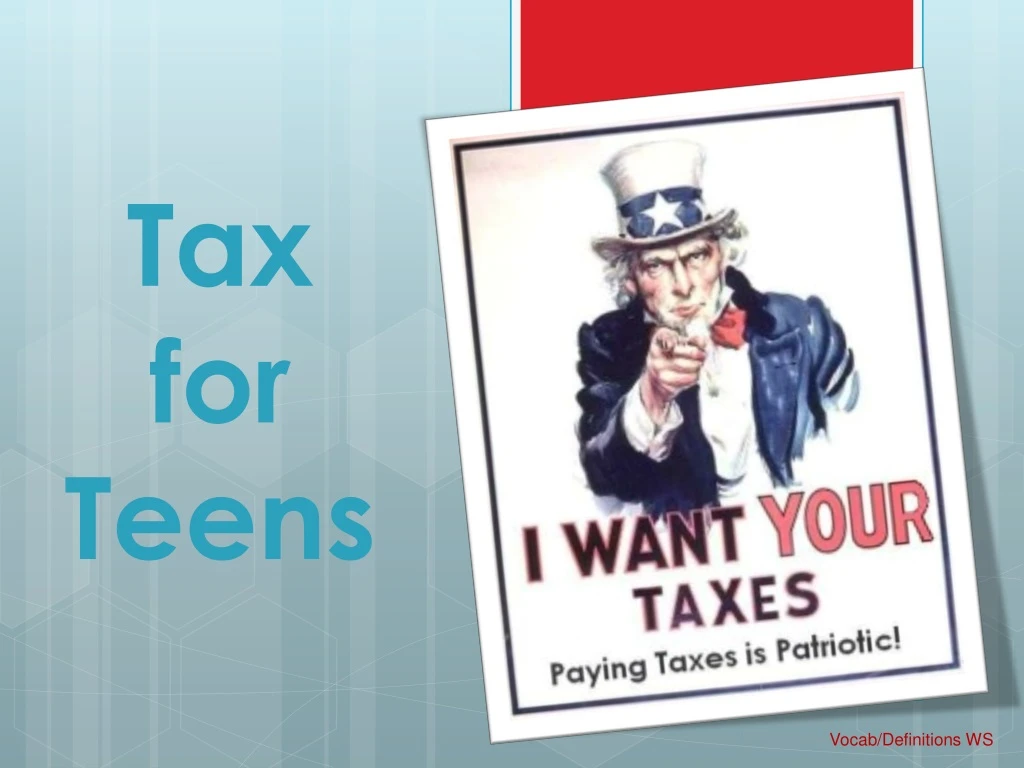 tax for teens