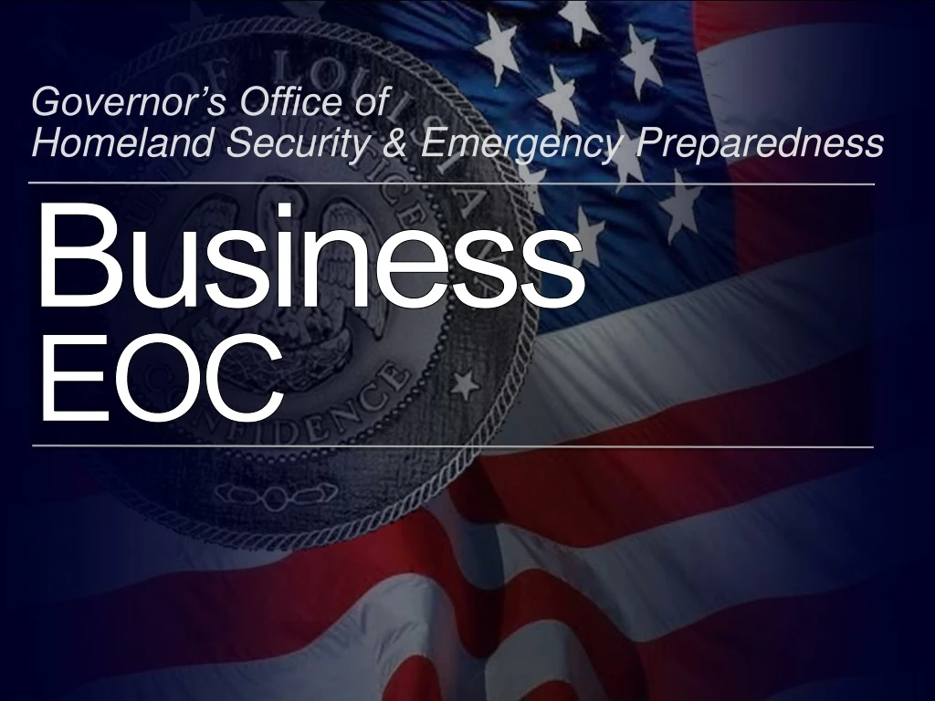 governor s office of homeland security emergency