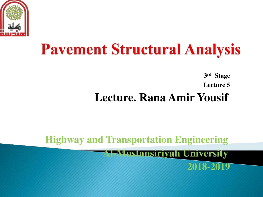 pavement structural analysis