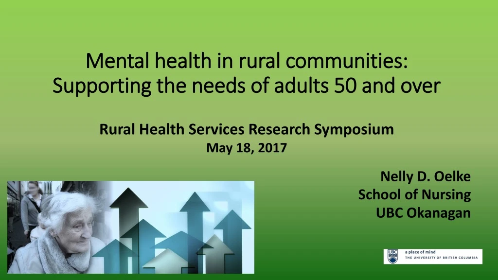 mental health in rural communities supporting the needs of adults 50 and over