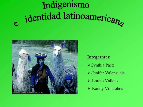 Indigenismo e identidad latinoamericana