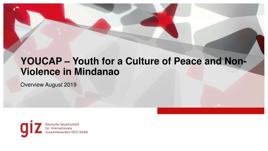 youcap youth for a culture of peace and non violence in mindanao