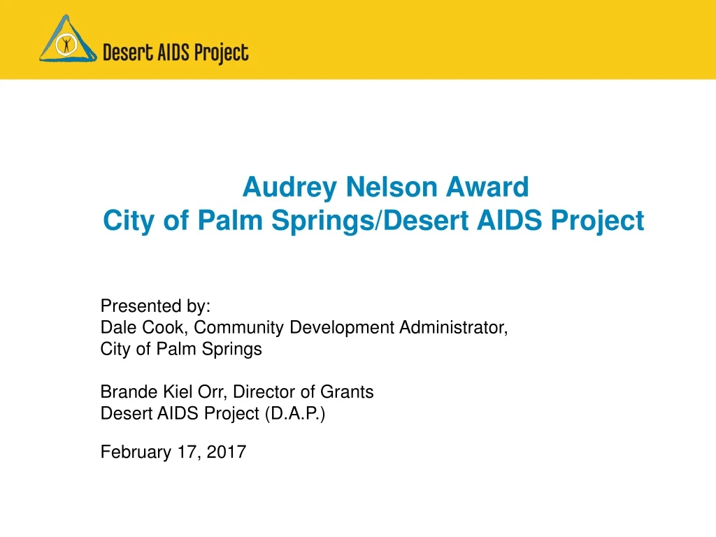 audrey nelson award city of palm springs desert