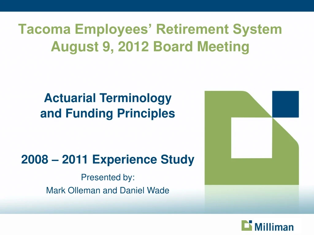 tacoma employees retirement system august 9 2012 board meeting