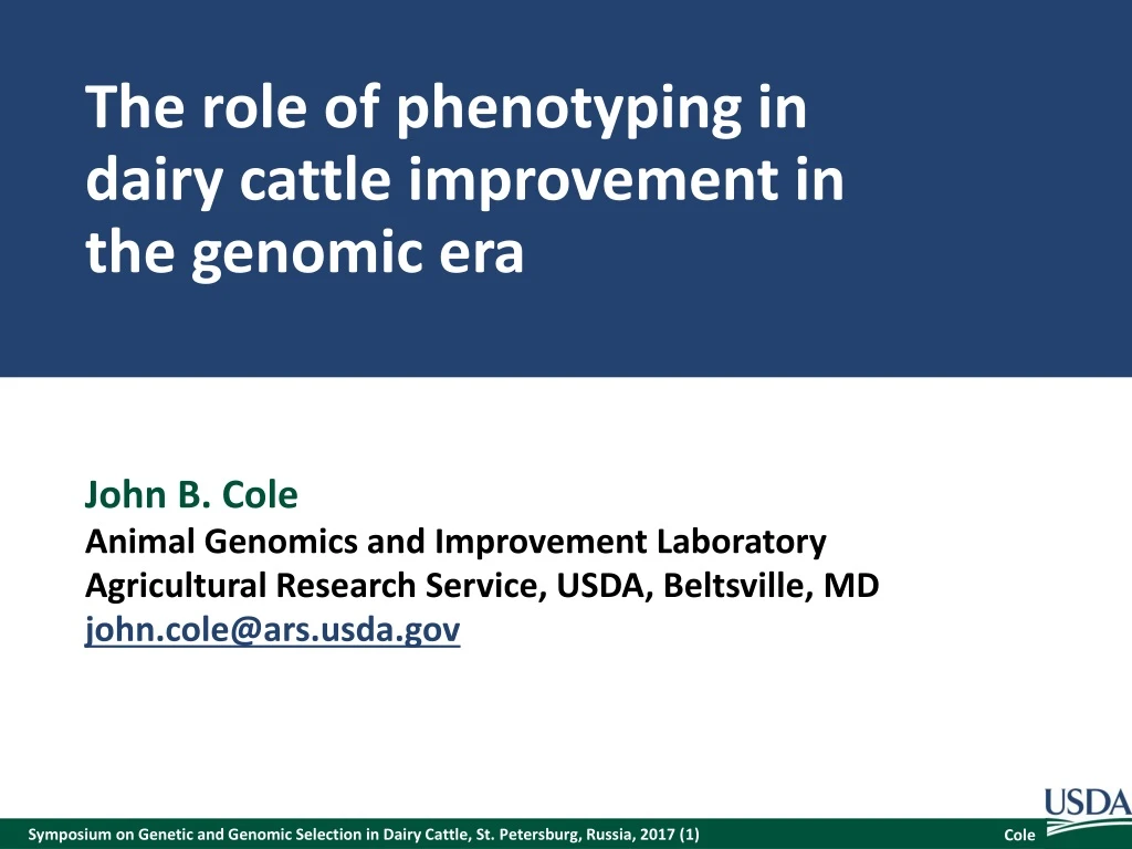 the role of phenotyping in dairy cattle improvement in the genomic era