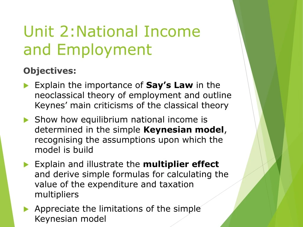 unit 2 national income and employment