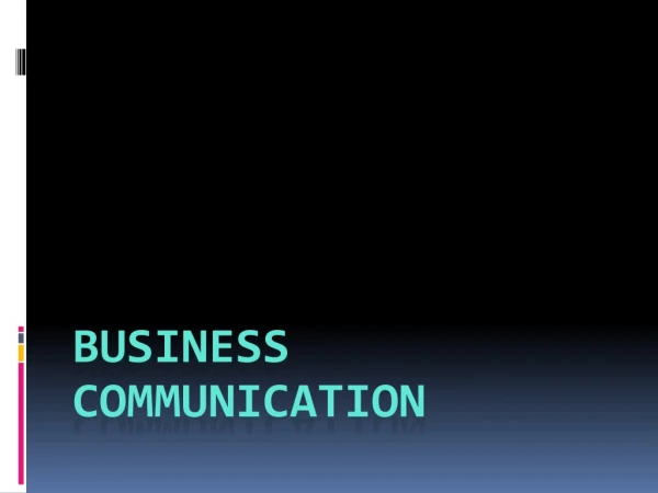 Business communication