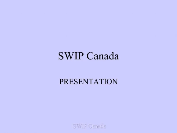 SWIP Canada