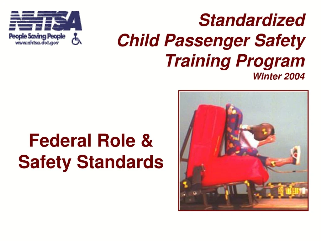 standardized child passenger safety training program winter 2004