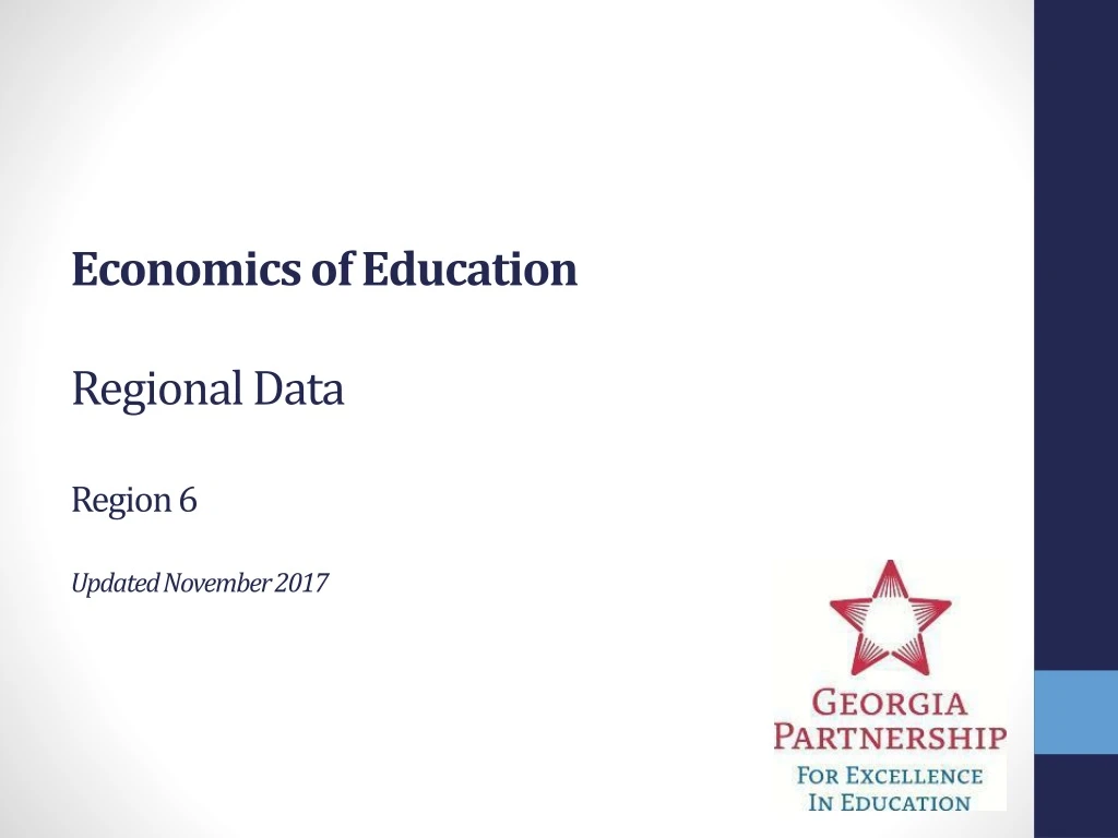 economics of education regional data region 6 updated november 2017