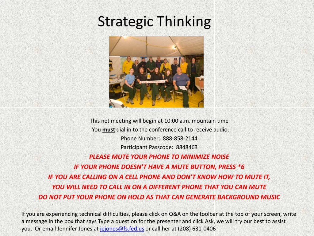 strategic thinking