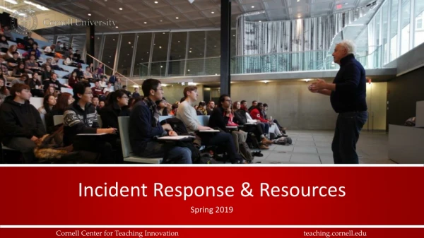 Incident Response &amp; Resources