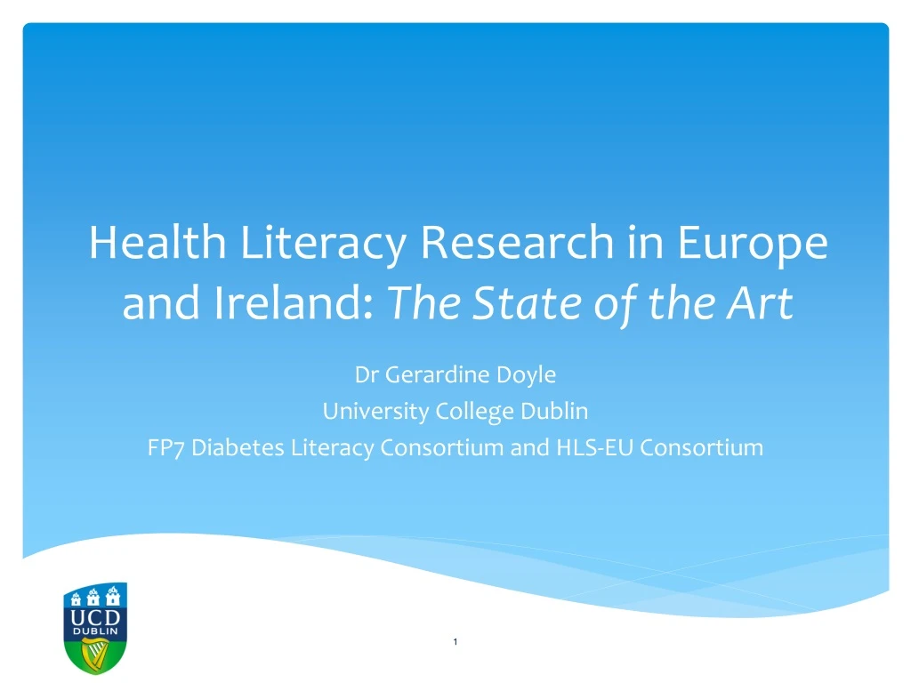 health literacy research in europe and ireland the state of the art