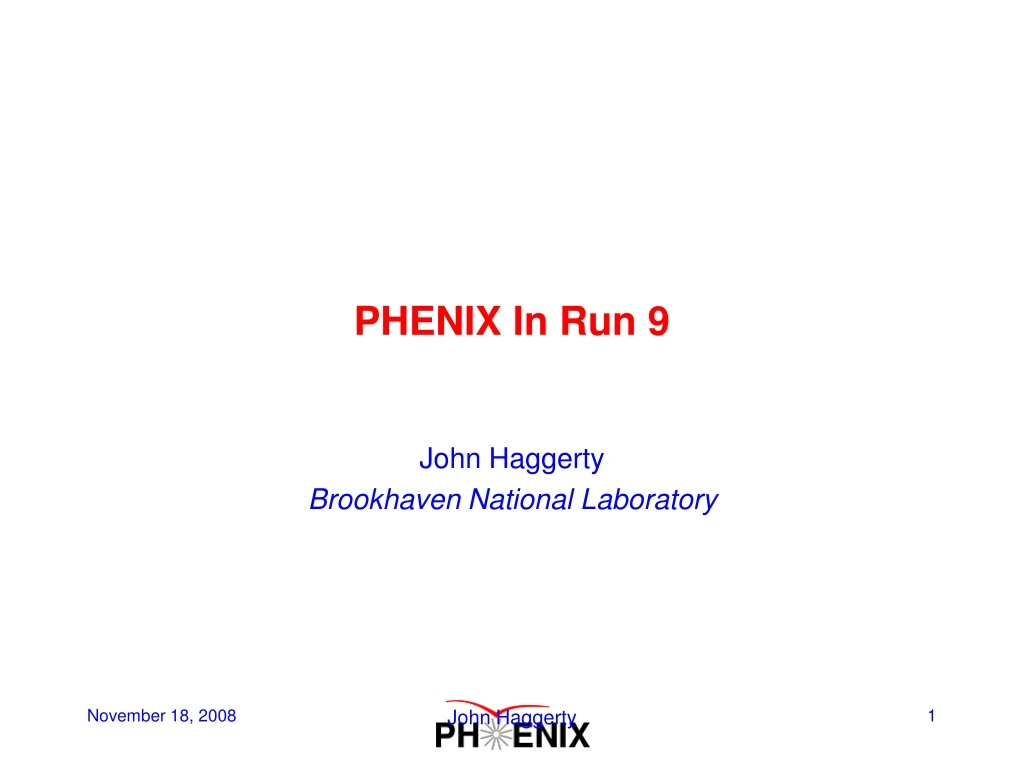 phenix in run 9