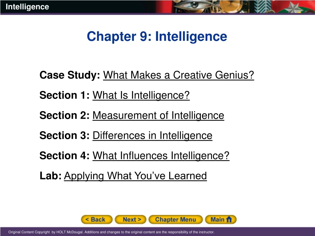 chapter 9 intelligence case study what makes