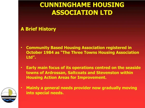 CUNNINGHAME HOUSING ASSOCIATION LTD