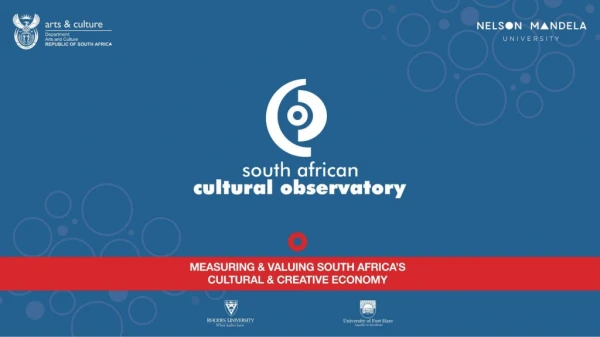 The South African Cultural Observatory