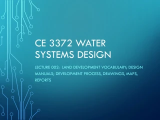 CE 3372 Water Systems Design - slide 1