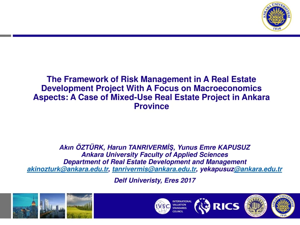 the framework of risk management in a real estate