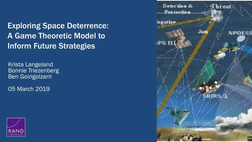 exploring space deterrence a game theoretic model to inform future strategies