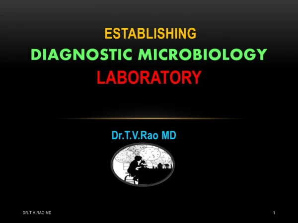 Establishing diagnostic microbiology laboratory