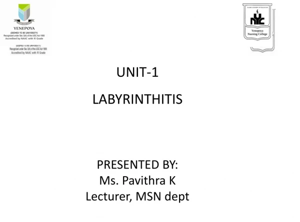 UNIT-1 LABYRINTHITIS