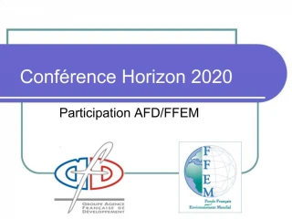 Conf rence Horizon 2020 - slide 1