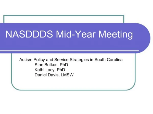 NASDDDS Mid-Year Meeting
