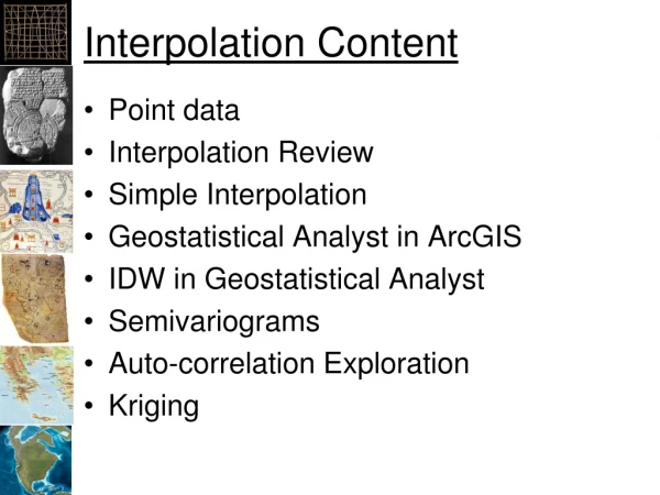Interpolation Content