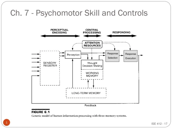 Ch. 7 - Psychomotor Skill and Controls