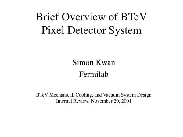 Brief Overview of BTeV Pixel Detector System