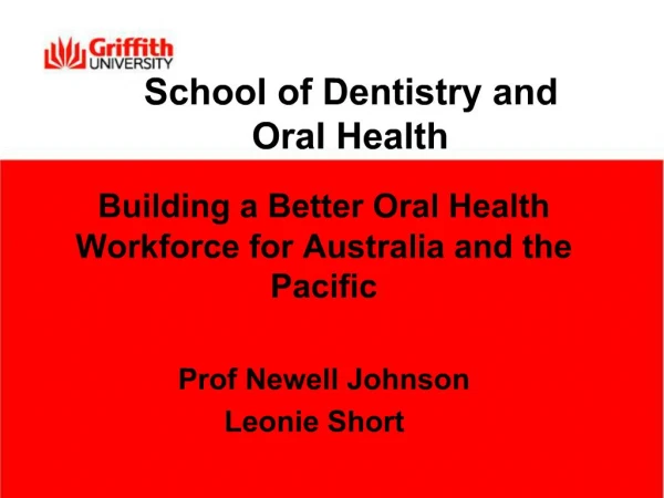 School of Dentistry and Oral Health