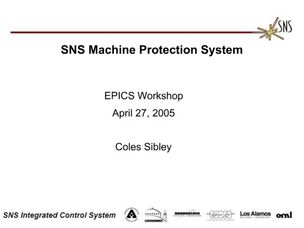 SNS Machine Protection System