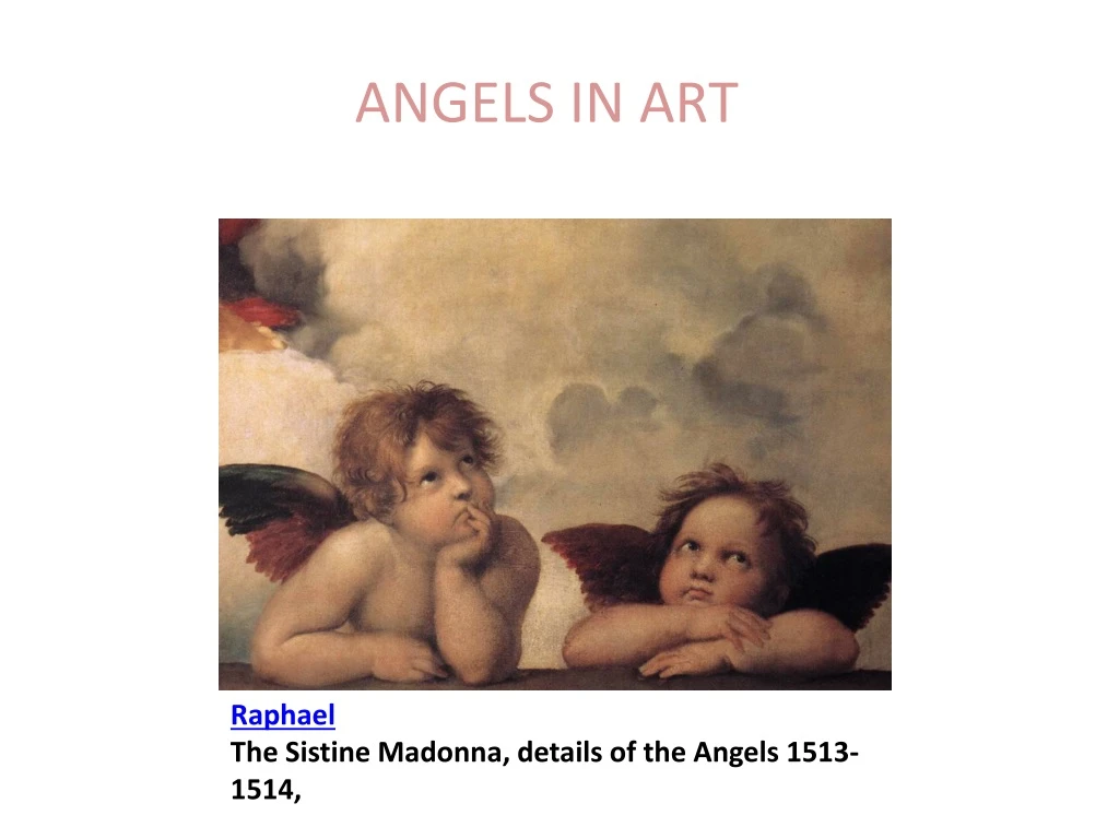 raphael the sistine madonna details of the angels 1513 1514