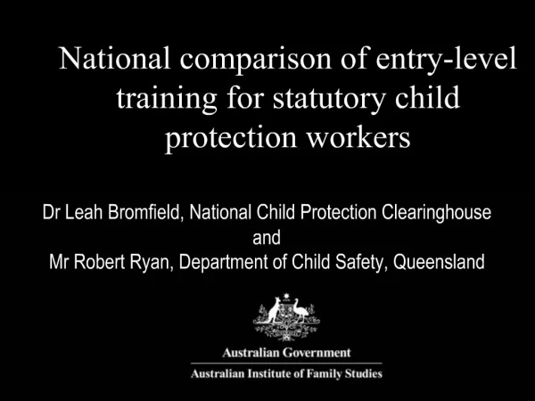 National comparison of entry-level training for statutory child protection workers