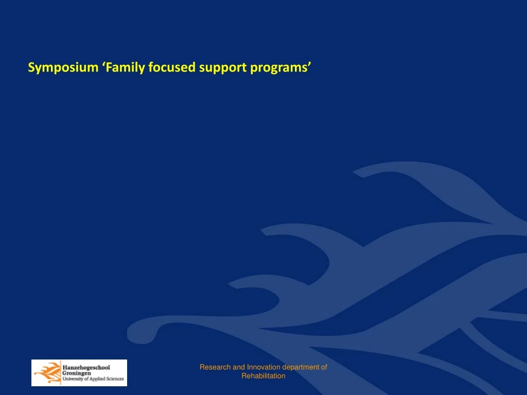 symposium family focused support programs