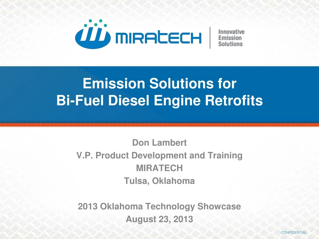 emission solutions for bi fuel diesel engine retrofits